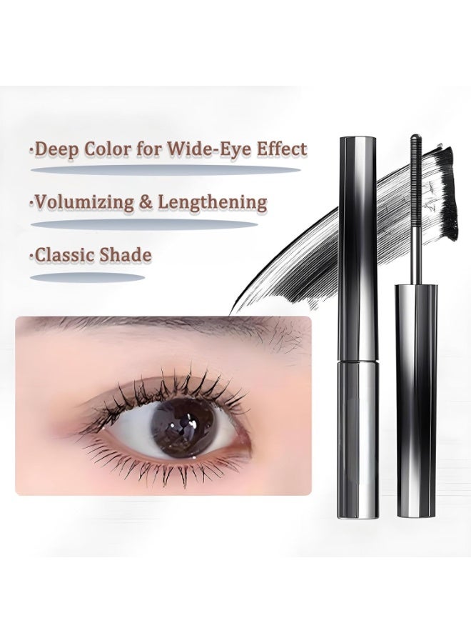 Tubing Mascara with Metal Wand – Waterproof Smudge-Proof Black Formula for 3D Curling & Lengthening, Thickening Mascara for Natural False Lash Effect, Long Lasting, No Flaking or Clumping for Women - Image 4